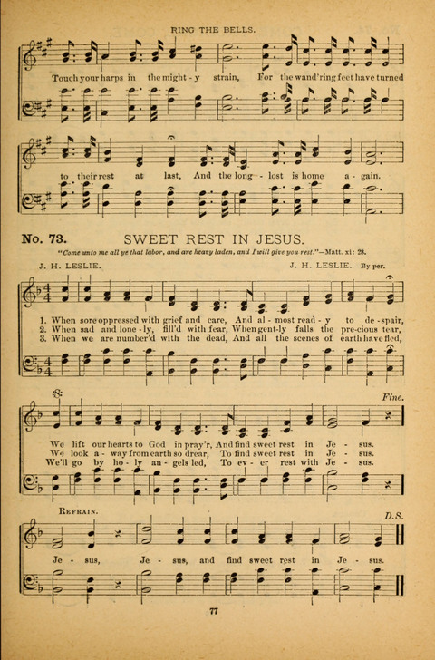 Pearls of Gospel Song: for gospel workers. a choice collection of hymns and tunes page 77
