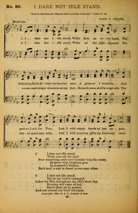 Pearls of Gospel Song: for gospel workers. a choice collection of hymns and tunes page 84