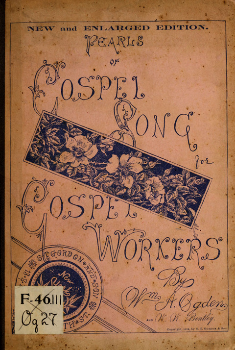 Pearls of Gospel Song: for gospel workers. a choice collection of hymns and tunes page cover