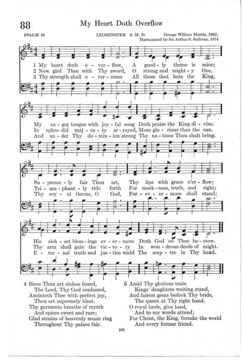 Psalter Hymnal (Red): doctrinal standards and liturgy of the Christian Reformed Church page 101
