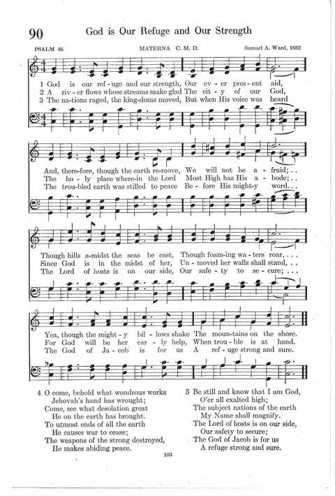 Psalter Hymnal (Red): doctrinal standards and liturgy of the Christian Reformed Church page 103