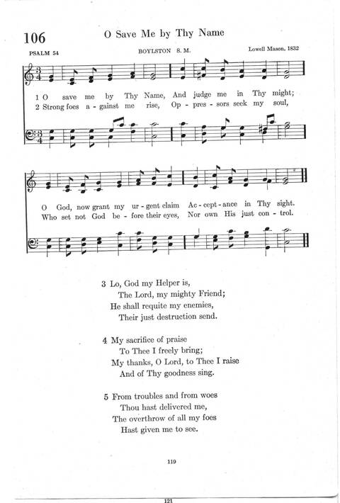 Psalter Hymnal (Red): doctrinal standards and liturgy of the Christian Reformed Church page 119