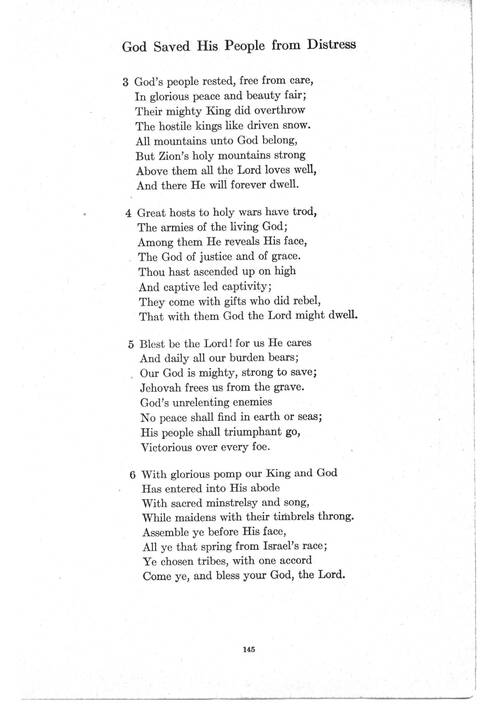 Psalter Hymnal (Red): doctrinal standards and liturgy of the Christian Reformed Church page 145