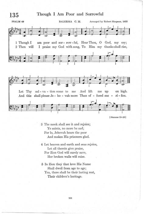 Psalter Hymnal (Red): doctrinal standards and liturgy of the Christian Reformed Church page 151