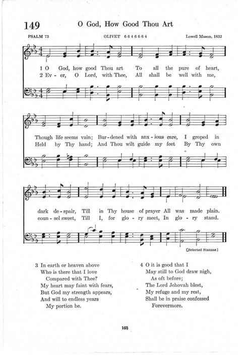 Psalter Hymnal (Red): doctrinal standards and liturgy of the Christian Reformed Church page 168