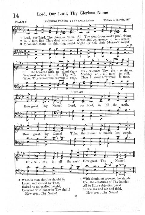 Psalter Hymnal (Red): doctrinal standards and liturgy of the Christian Reformed Church page 17
