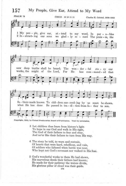 Psalter Hymnal (Red): doctrinal standards and liturgy of the Christian Reformed Church page 176