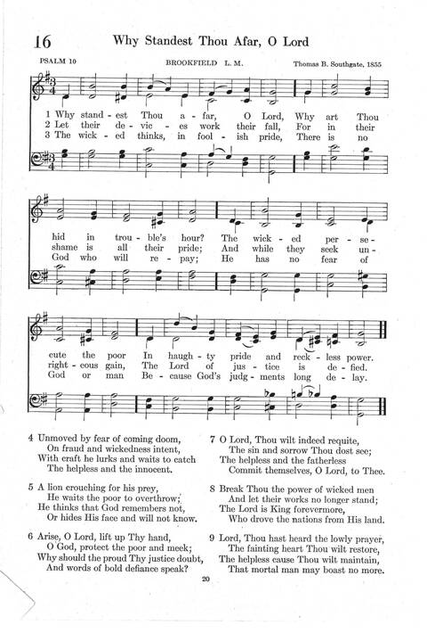 Psalter Hymnal (Red): doctrinal standards and liturgy of the Christian Reformed Church page 20