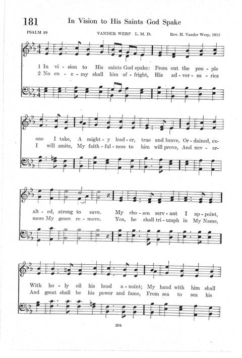 Psalter Hymnal (Red): doctrinal standards and liturgy of the Christian Reformed Church page 204