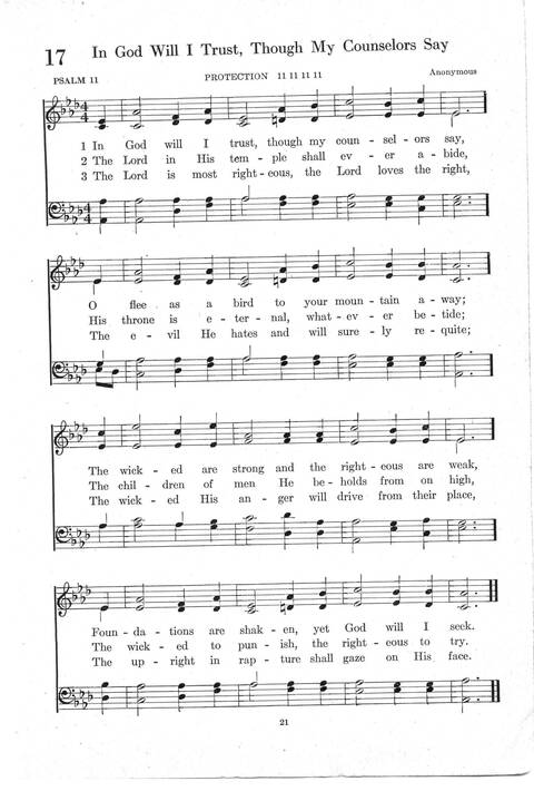 Psalter Hymnal (Red): doctrinal standards and liturgy of the Christian Reformed Church page 21