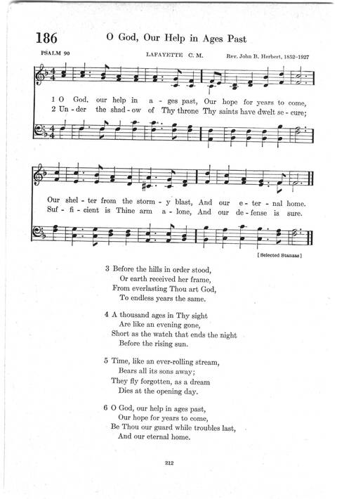 Psalter Hymnal (Red): doctrinal standards and liturgy of the Christian Reformed Church page 212