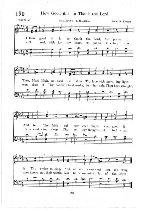 Psalter Hymnal (Red): doctrinal standards and liturgy of the Christian Reformed Church page 216