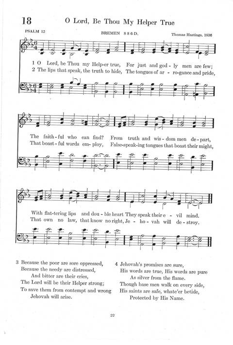 Psalter Hymnal (Red): doctrinal standards and liturgy of the Christian Reformed Church page 22