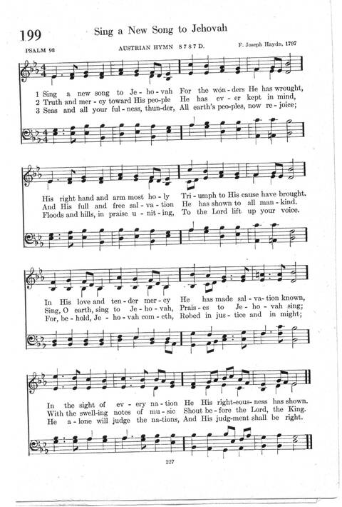 Psalter Hymnal (Red): doctrinal standards and liturgy of the Christian Reformed Church page 227