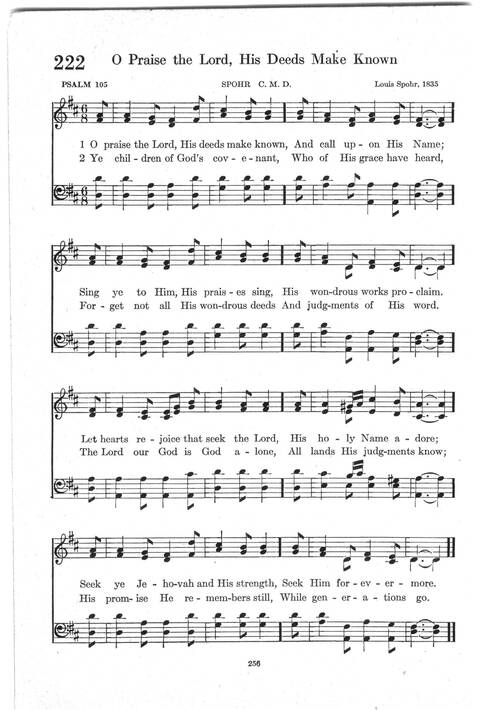Psalter Hymnal (Red): doctrinal standards and liturgy of the Christian Reformed Church page 256