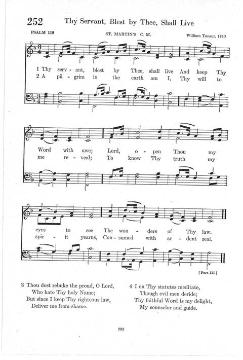 Psalter Hymnal (Red): doctrinal standards and liturgy of the Christian Reformed Church page 292