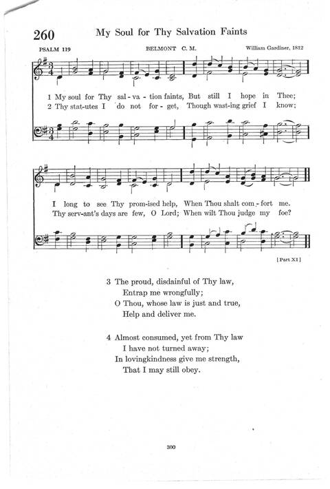 Psalter Hymnal (Red): doctrinal standards and liturgy of the Christian Reformed Church page 300