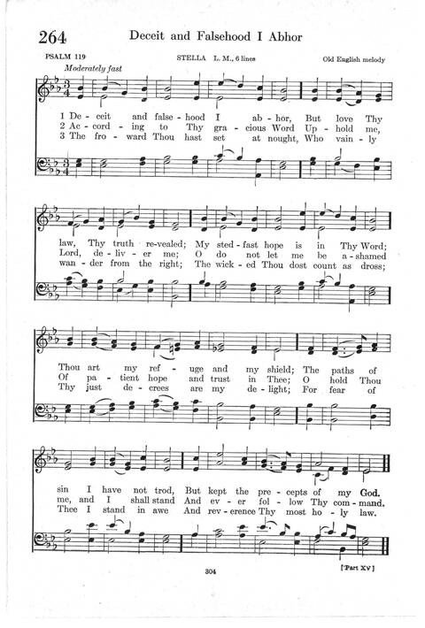 Psalter Hymnal (Red): doctrinal standards and liturgy of the Christian Reformed Church page 304