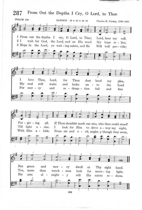Psalter Hymnal (Red): doctrinal standards and liturgy of the Christian Reformed Church page 328