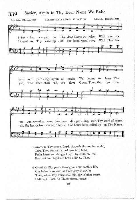 Psalter Hymnal (Red): doctrinal standards and liturgy of the Christian Reformed Church page 385