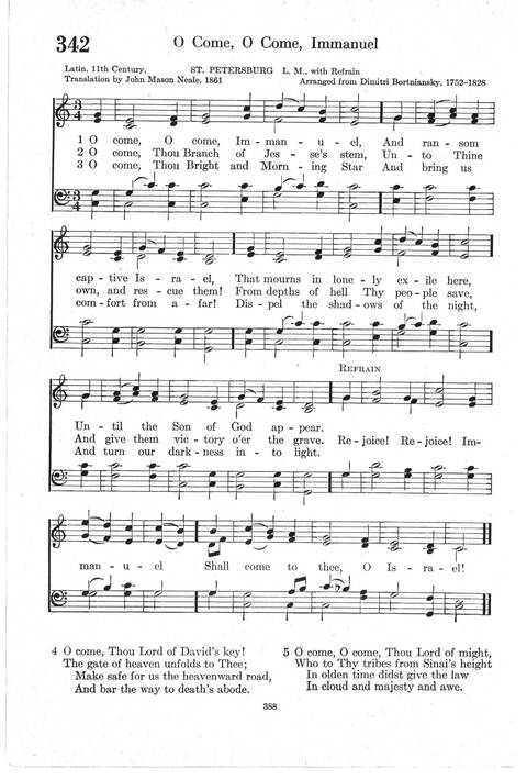 Psalter Hymnal (Red): doctrinal standards and liturgy of the Christian Reformed Church page 388