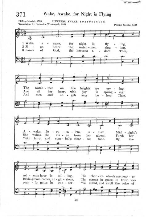 Psalter Hymnal (Red): doctrinal standards and liturgy of the Christian Reformed Church page 422