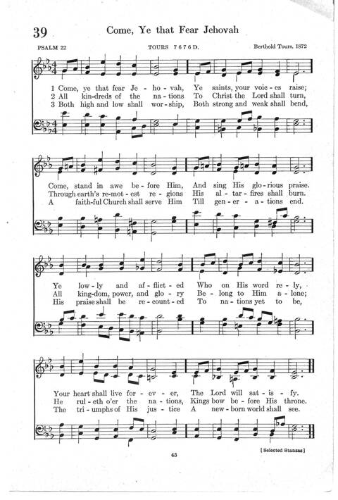 Psalter Hymnal (Red): doctrinal standards and liturgy of the Christian Reformed Church page 45