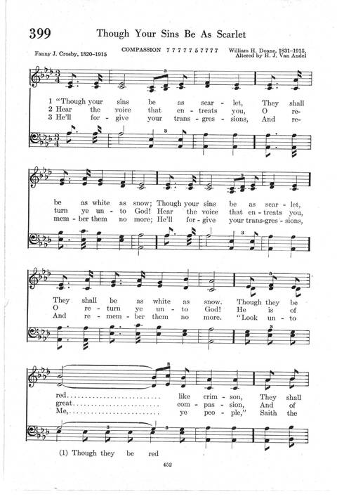 Psalter Hymnal (Red): doctrinal standards and liturgy of the Christian Reformed Church page 452
