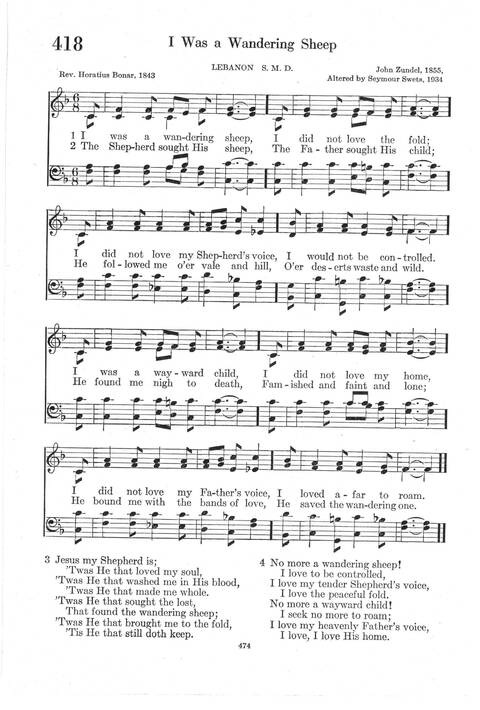 Psalter Hymnal (Red): doctrinal standards and liturgy of the Christian Reformed Church page 474