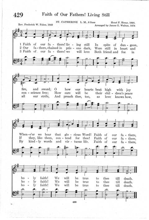 Psalter Hymnal (Red): doctrinal standards and liturgy of the Christian Reformed Church page 488