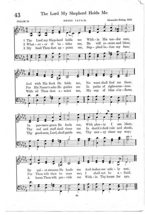 Psalter Hymnal (Red): doctrinal standards and liturgy of the Christian Reformed Church page 49