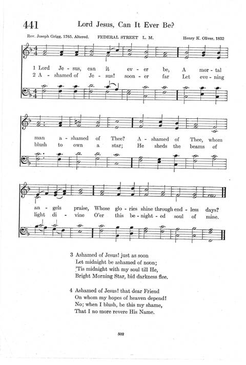 Psalter Hymnal (Red): doctrinal standards and liturgy of the Christian Reformed Church page 502