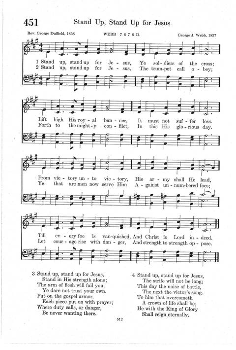 Psalter Hymnal (Red): doctrinal standards and liturgy of the Christian Reformed Church page 512