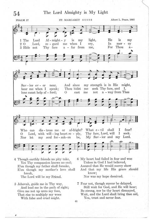 Psalter Hymnal (Red): doctrinal standards and liturgy of the Christian Reformed Church page 61