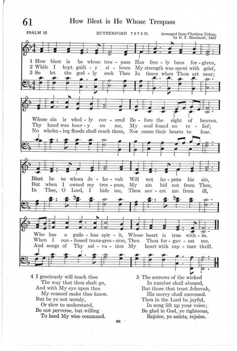Psalter Hymnal (Red): doctrinal standards and liturgy of the Christian Reformed Church page 68