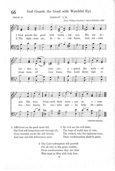 Psalter Hymnal (Red): doctrinal standards and liturgy of the Christian Reformed Church page 73