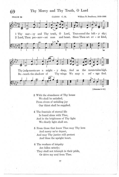 Psalter Hymnal (Red): doctrinal standards and liturgy of the Christian Reformed Church page 77