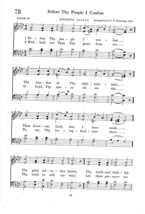 Psalter Hymnal (Red): doctrinal standards and liturgy of the Christian Reformed Church page 86