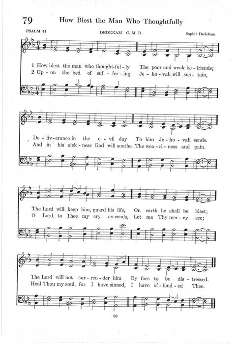Psalter Hymnal (Red): doctrinal standards and liturgy of the Christian Reformed Church page 88