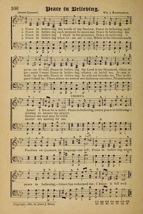 The Quartet: Four Complete Works in One Volume (Songs of Redeeming Love, The Ark of Praise, the Quiver of Sacred Song, and the Hymns of the Heart with Solos) page 106