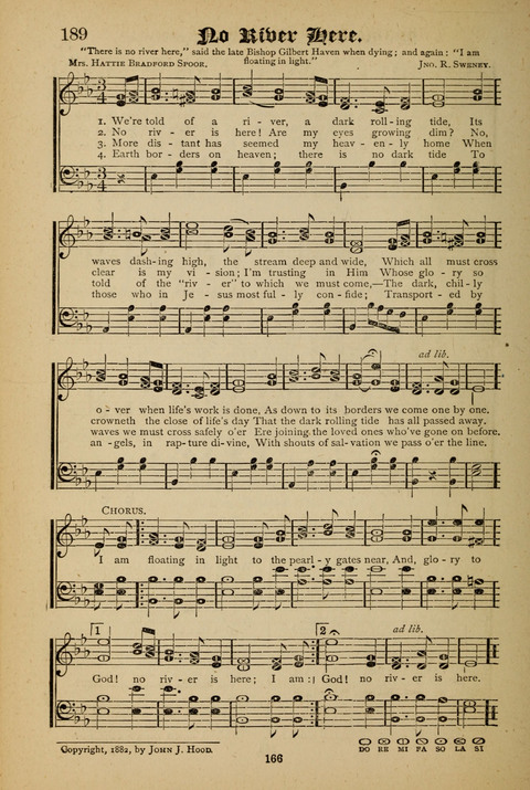 The Quartet: Four Complete Works in One Volume (Songs of Redeeming Love, The Ark of Praise, the Quiver of Sacred Song, and the Hymns of the Heart with Solos) page 166
