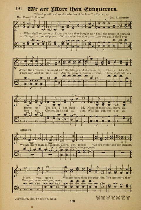 The Quartet: Four Complete Works in One Volume (Songs of Redeeming Love, The Ark of Praise, the Quiver of Sacred Song, and the Hymns of the Heart with Solos) page 168