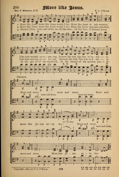 The Quartet: Four Complete Works in One Volume (Songs of Redeeming Love, The Ark of Praise, the Quiver of Sacred Song, and the Hymns of the Heart with Solos) page 179
