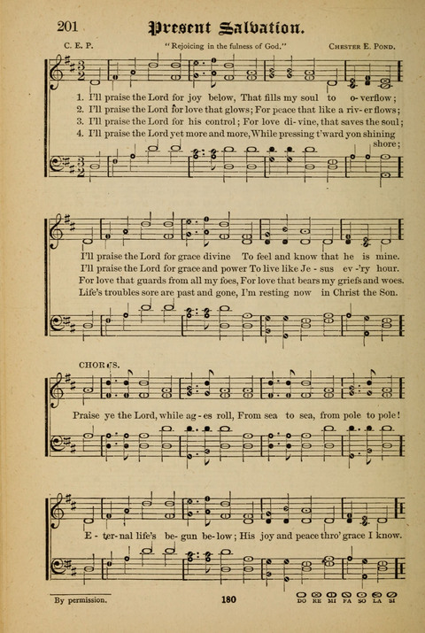 The Quartet: Four Complete Works in One Volume (Songs of Redeeming Love, The Ark of Praise, the Quiver of Sacred Song, and the Hymns of the Heart with Solos) page 180