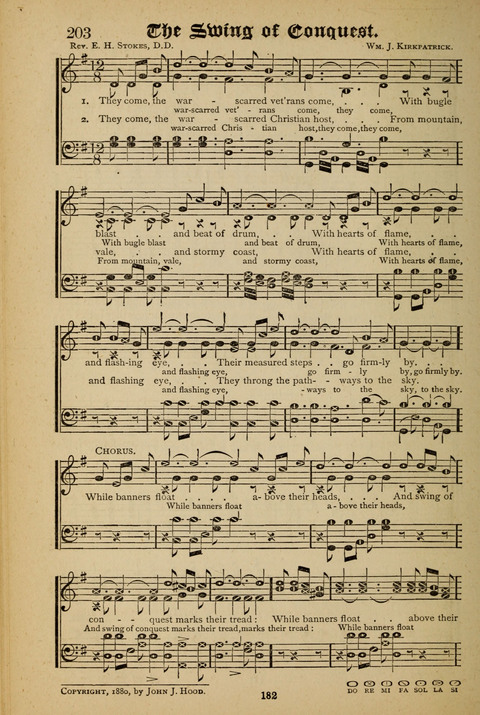 The Quartet: Four Complete Works in One Volume (Songs of Redeeming Love, The Ark of Praise, the Quiver of Sacred Song, and the Hymns of the Heart with Solos) page 182
