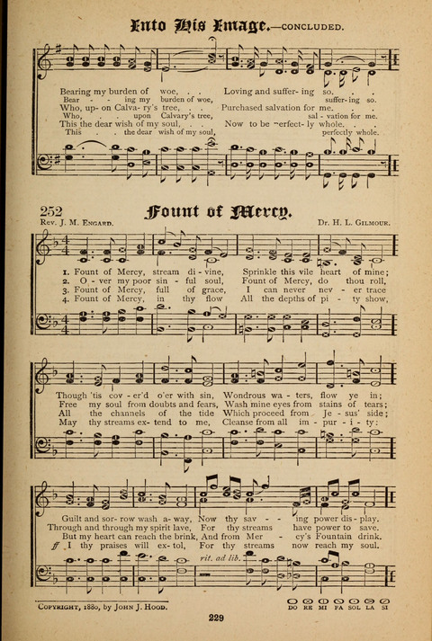 The Quartet: Four Complete Works in One Volume (Songs of Redeeming Love, The Ark of Praise, the Quiver of Sacred Song, and the Hymns of the Heart with Solos) page 227