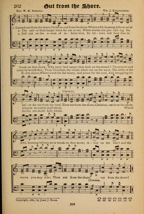 The Quartet: Four Complete Works in One Volume (Songs of Redeeming Love, The Ark of Praise, the Quiver of Sacred Song, and the Hymns of the Heart with Solos) page 237