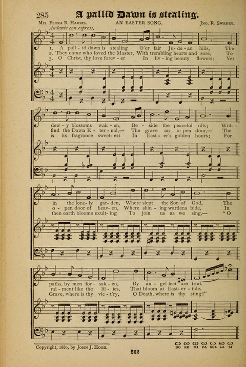 The Quartet: Four Complete Works in One Volume (Songs of Redeeming Love, The Ark of Praise, the Quiver of Sacred Song, and the Hymns of the Heart with Solos) page 260
