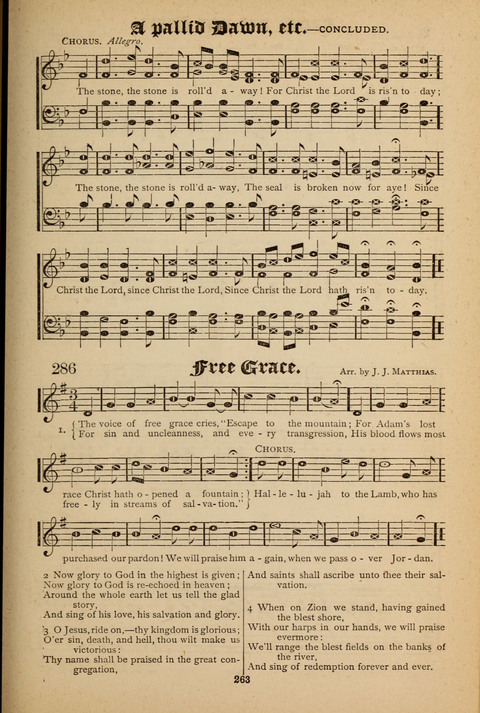 The Quartet: Four Complete Works in One Volume (Songs of Redeeming Love, The Ark of Praise, the Quiver of Sacred Song, and the Hymns of the Heart with Solos) page 261