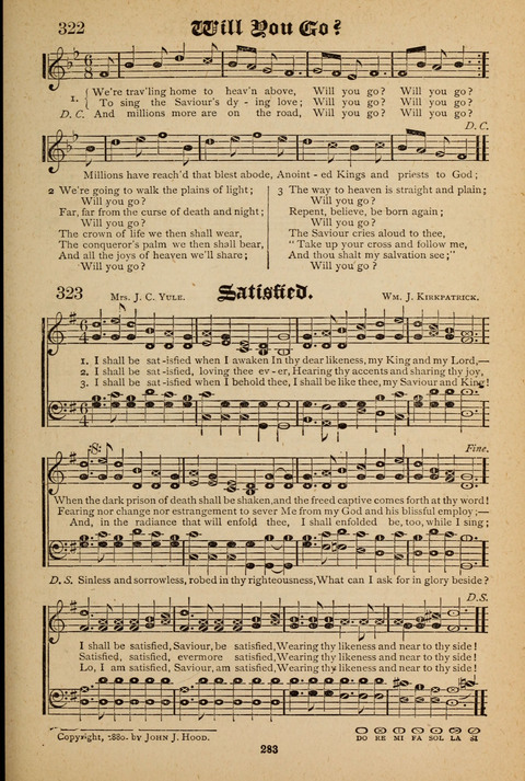 The Quartet: Four Complete Works in One Volume (Songs of Redeeming Love, The Ark of Praise, the Quiver of Sacred Song, and the Hymns of the Heart with Solos) page 281